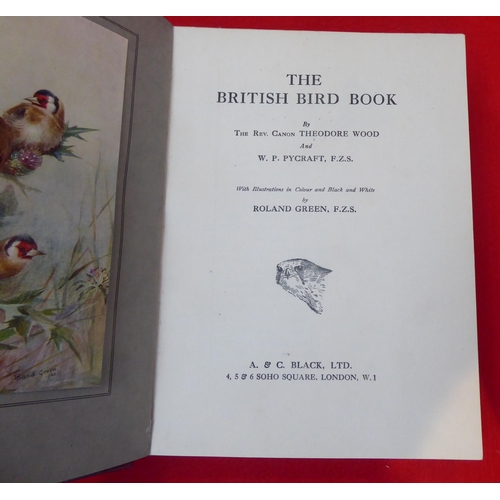 30 - Book: 'The British Bird Book' by Rev.Canon Theodore Wood, with printed illustrations after Roland Gr... 