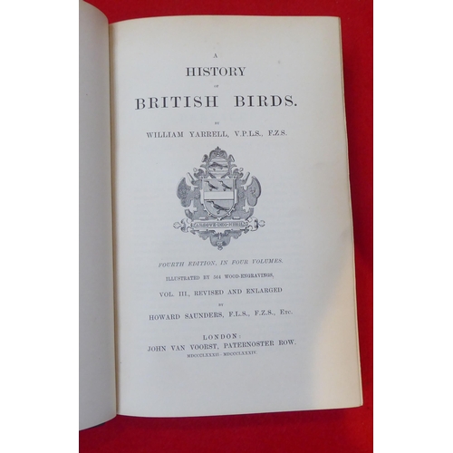 32 - Books: 'A History of British Birds' by William Yarrell  Fourth Edition, revised and enlarged by Alfr... 