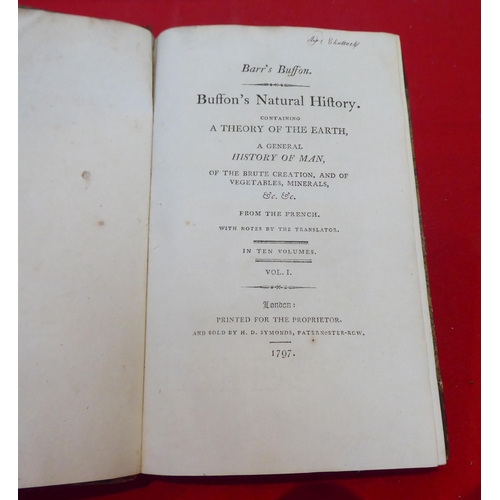 38 - Books: 'Buffons Natural History'  1807, in sixteen volumes