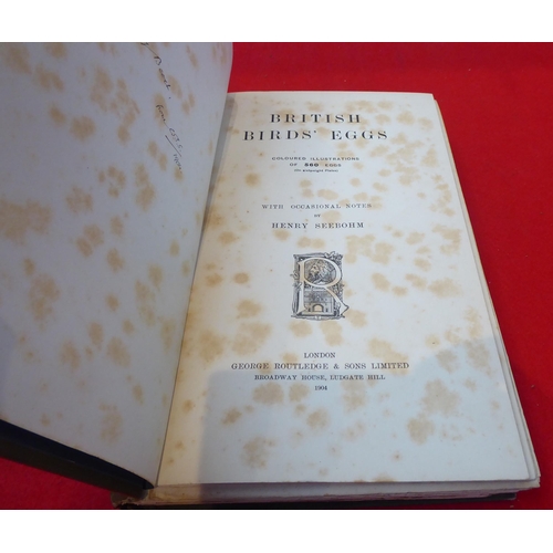 44 - Book: 'British Bird Eggs' by Henry Seebohm  1904, in one volume