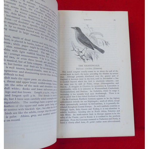 47 - Six bird related books, mainly late 19thC: to include works after Thorburn, William Yarrell, Howard ... 