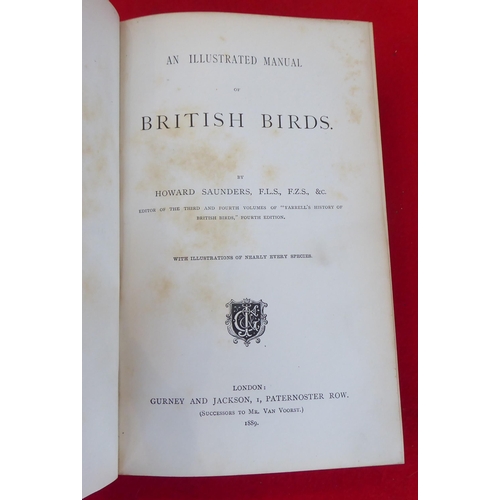 47 - Six bird related books, mainly late 19thC: to include works after Thorburn, William Yarrell, Howard ... 