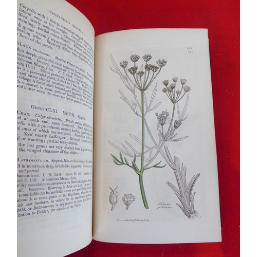 55 - Books: 'English Botany, Coloured Plates of British Plants' by James Sowerby  Second Edition  circa 1... 