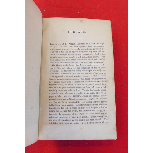 62 - Book: 'The People History of Essex' by DW Coller  1861, in one volume