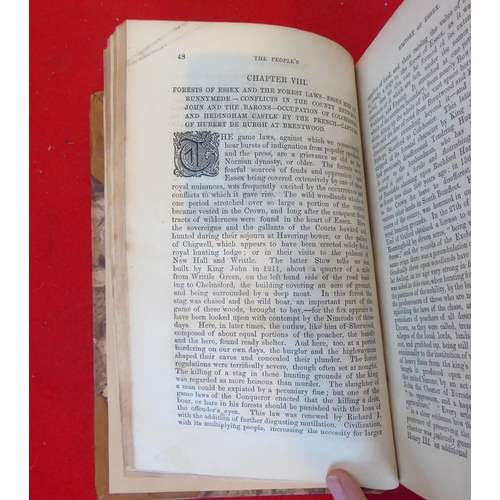 62 - Book: 'The People History of Essex' by DW Coller  1861, in one volume