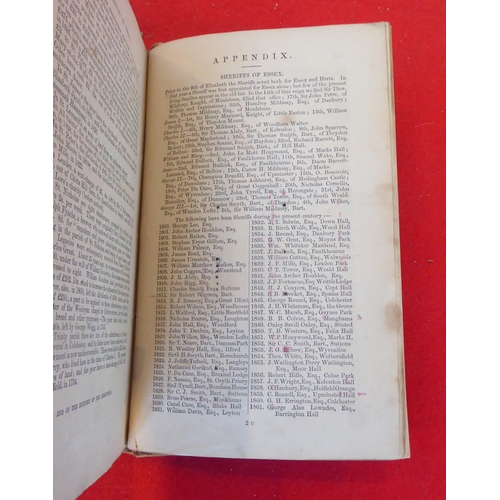 62 - Book: 'The People History of Essex' by DW Coller  1861, in one volume