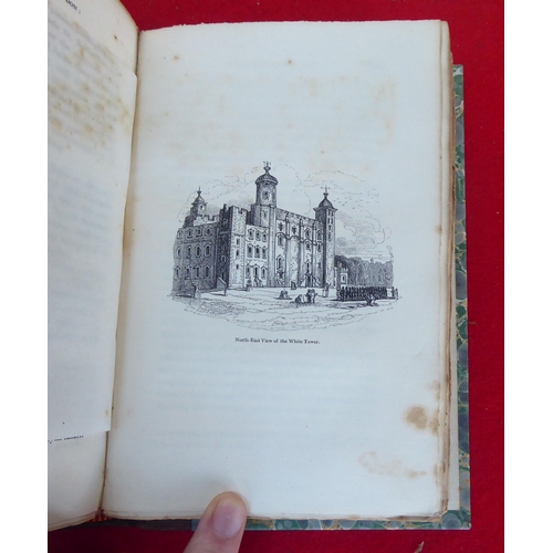 63 - Book: 'Memoirs of the Tower of London' by John Britton and EW Bragley  1830, in one volume