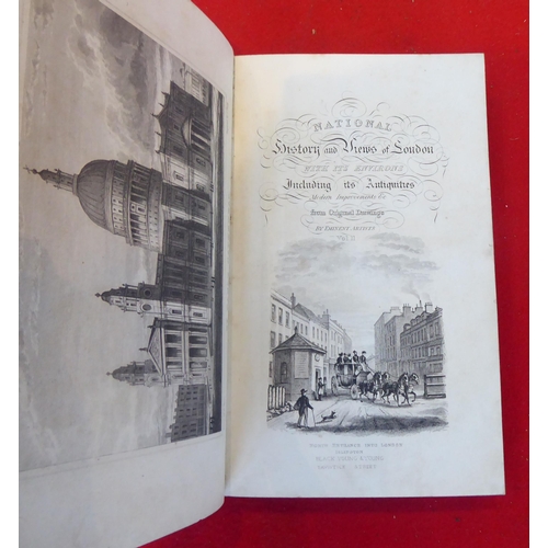 66 - Books: 'History and Views of London' edited by CF Partington Esq, in two volumes