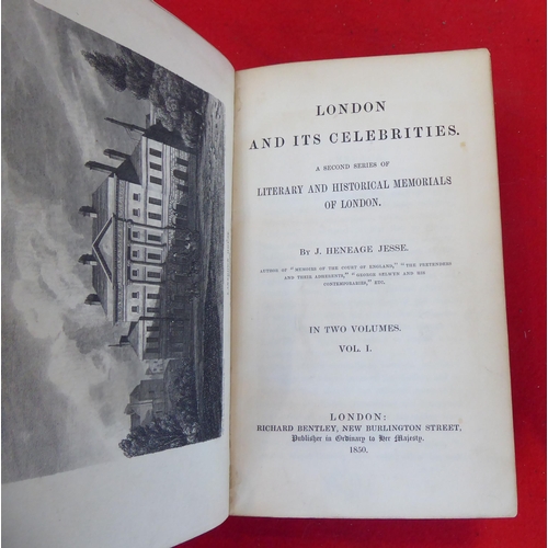 68 - Books: 'Literacy and Historical Memorials of London'  1847, in four volumes