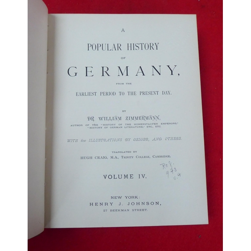 71 - Books: 'A History of Germany' by Dr William Zimmermann, translated by Hugh Craig, published by Henry... 