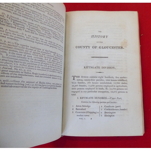 72 - Books: 'The History of the County of Gloucester' by Rev. Thomas Rudge  1803, in two volumes