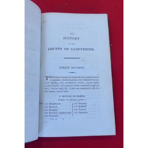 72 - Books: 'The History of the County of Gloucester' by Rev. Thomas Rudge  1803, in two volumes