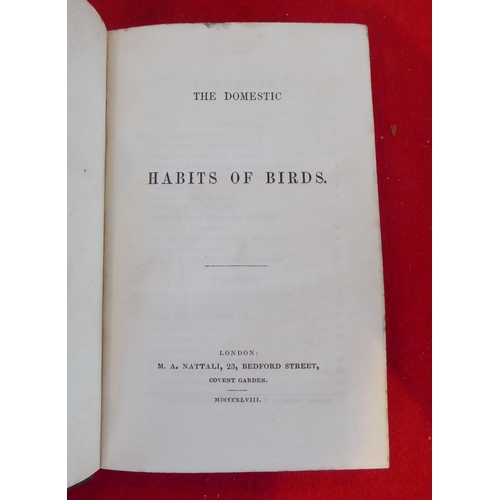 73 - Six books, birds, eggs and similar, mainly 19thC: to include works by HG Adams