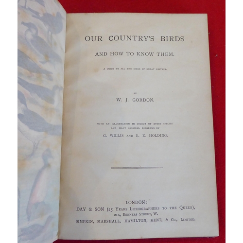 73 - Six books, birds, eggs and similar, mainly 19thC: to include works by HG Adams