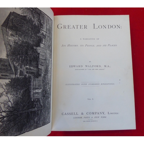 74 - Books: 'Greater London' by Edward Walford, in two volumes