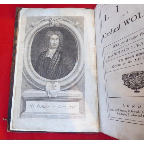 75 - Book: 'Life of Cardinal Wolsey'  1726, in one volume