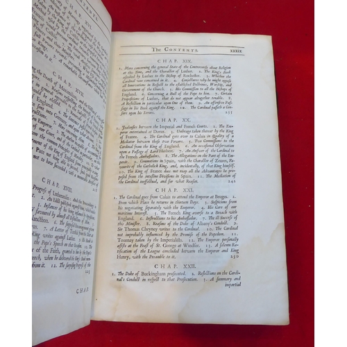 75 - Book: 'Life of Cardinal Wolsey'  1726, in one volume