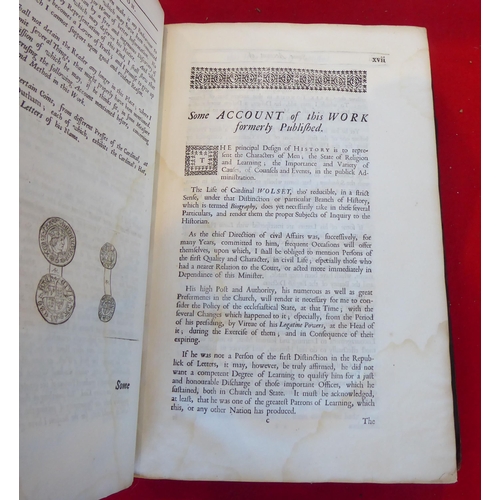 75 - Book: 'Life of Cardinal Wolsey'  1726, in one volume