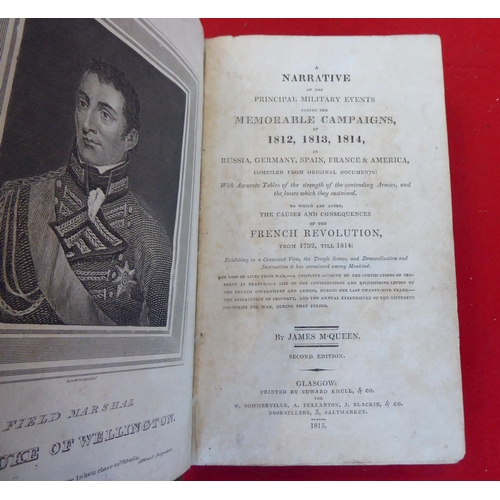 77 - Book: 'A Narrative of the Principal Military Events During Memorable Campaign of 1812-1814' by James... 