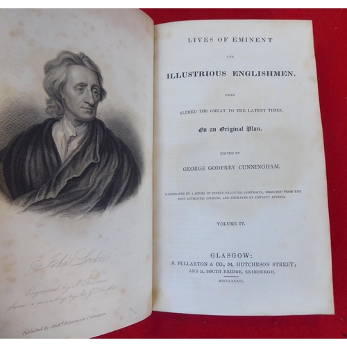 78 - Books: 'Lives of Eminent and Illustrious Englishmen' edited by George Godfrey Cunningham  1837, in e... 