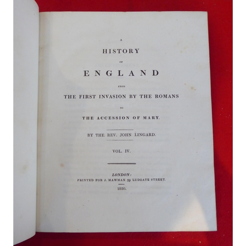 79 - Books: 'A History of England' by Rev. John Lingard  1819, in eight volumes