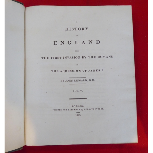 79 - Books: 'A History of England' by Rev. John Lingard  1819, in eight volumes