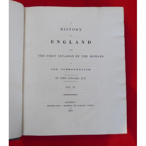 79 - Books: 'A History of England' by Rev. John Lingard  1819, in eight volumes