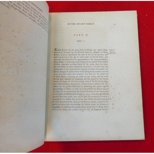 84 - Book: 'A Historical Genealogy of The Royal House of Stuart' by Rev. Mark Noble  1795, in one volume