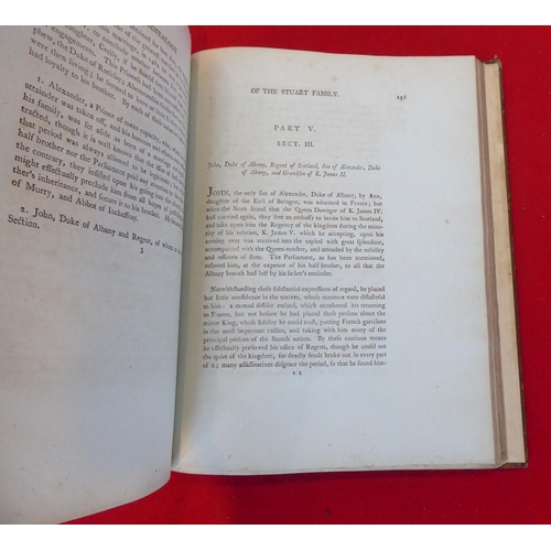 84 - Book: 'A Historical Genealogy of The Royal House of Stuart' by Rev. Mark Noble  1795, in one volume