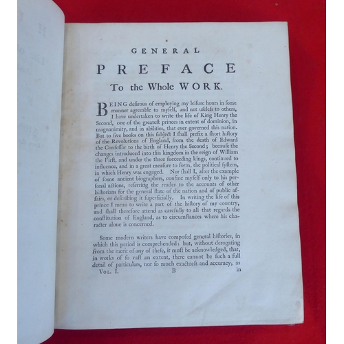 85 - Books: 'History of Henry II' by George Lord Lyttelton'  1767, in three volumes