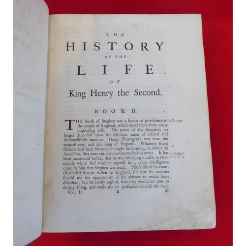 85 - Books: 'History of Henry II' by George Lord Lyttelton'  1767, in three volumes