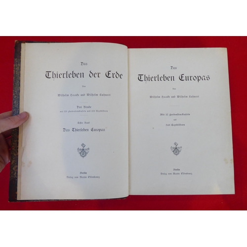 86 - Book: 'Des Thierleben Europas' in three volumes