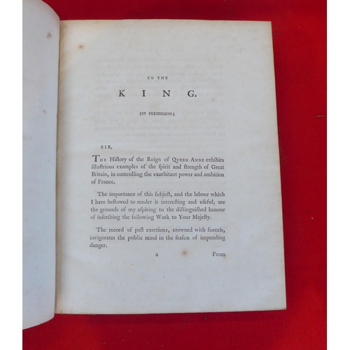 87 - Book: 'The History of Great Britain During the Reign of Queen Anne' by Thomas Somerville  1798, in o... 