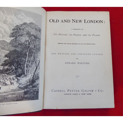 89 - Books: 'Old and New London' published by Cassell, Petter & Galpin, in six volumes