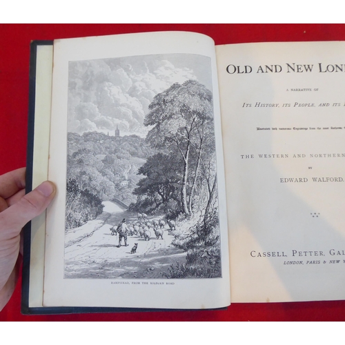 89 - Books: 'Old and New London' published by Cassell, Petter & Galpin, in six volumes