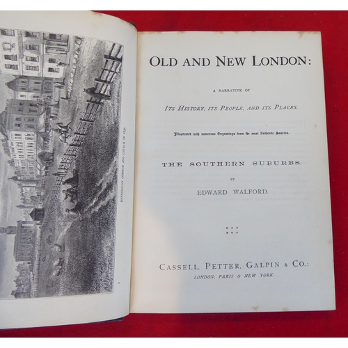 89 - Books: 'Old and New London' published by Cassell, Petter & Galpin, in six volumes