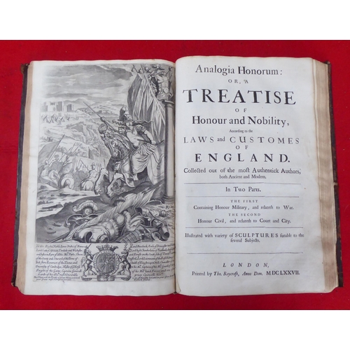 93 - Book: 'A Display of Heraldry' by Captain John Logan, 1679, in one volume