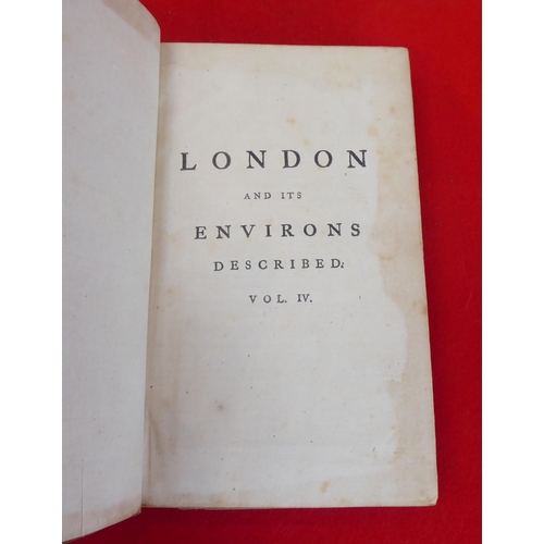 97 - Books: 'London and its Environs'  1761, in six volumes