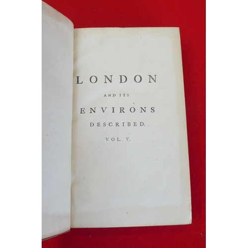 97 - Books: 'London and its Environs'  1761, in six volumes