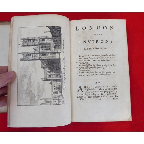 97 - Books: 'London and its Environs'  1761, in six volumes