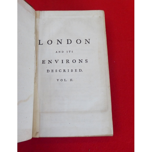 97 - Books: 'London and its Environs'  1761, in six volumes