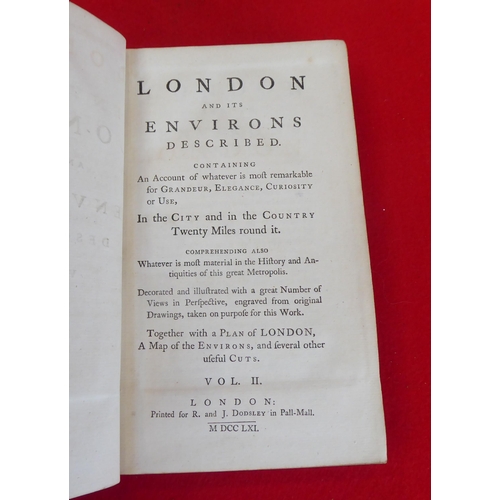 97 - Books: 'London and its Environs'  1761, in six volumes