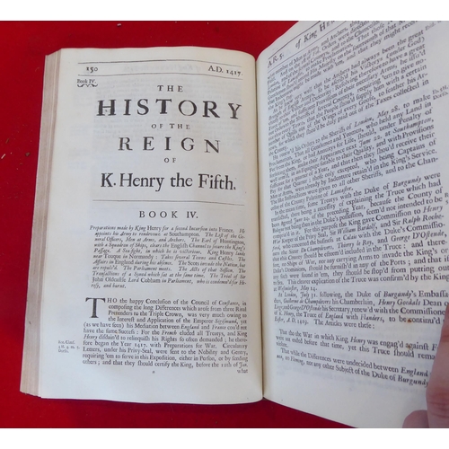 99 - Book: 'The History of the Reign of Henry V'  1704, in one volume