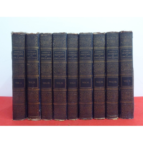 140 - Books: 'Cassells History of England'  Special Edition  circa 1912, in nine volumes