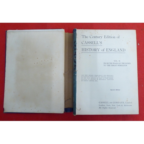 140 - Books: 'Cassells History of England'  Special Edition  circa 1912, in nine volumes