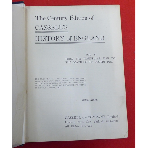 140 - Books: 'Cassells History of England'  Special Edition  circa 1912, in nine volumes