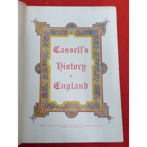 140 - Books: 'Cassells History of England'  Special Edition  circa 1912, in nine volumes