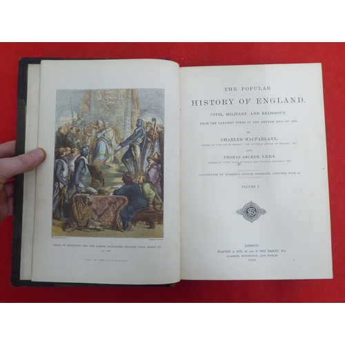 150 - Books, history of England and British Monarchs reference: to include works by Lord MaCaulay  dated 1... 