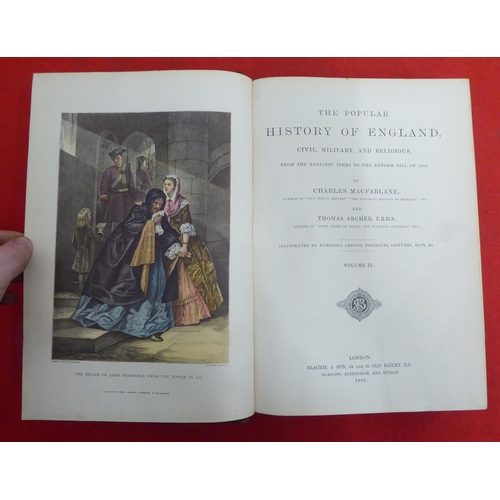 150 - Books, history of England and British Monarchs reference: to include works by Lord MaCaulay  dated 1... 