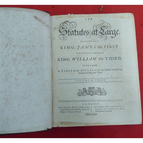 164 - Books: 'Statues at Large'  1784, in twelve volumes, some duplicates